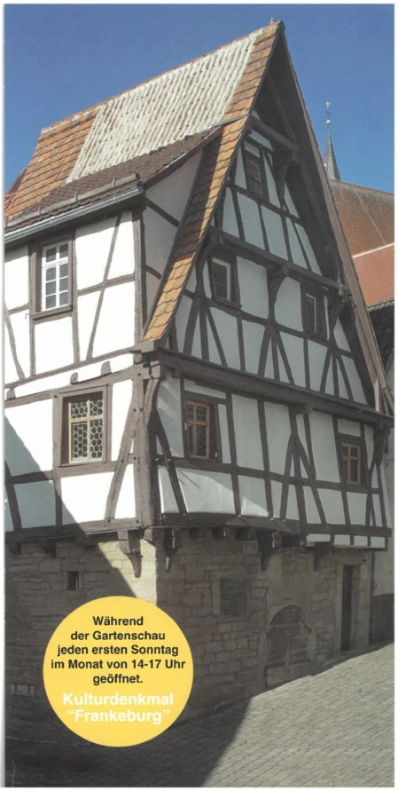 Flyer zur Eröffnung der Steingasse 2022 (Vorderseite)